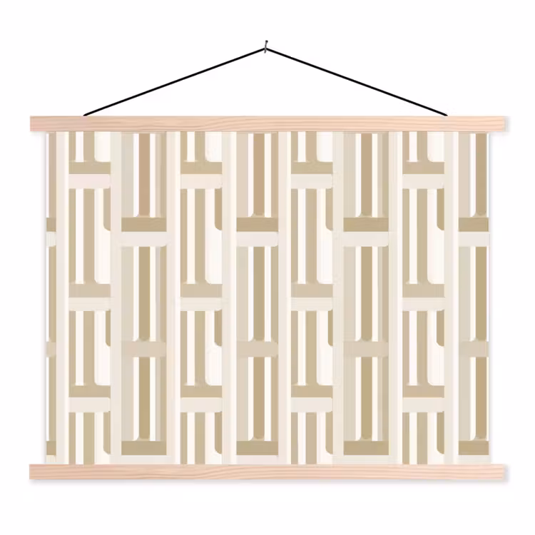 Schoolplaat - Modern - Geometrisch - Beige — 1