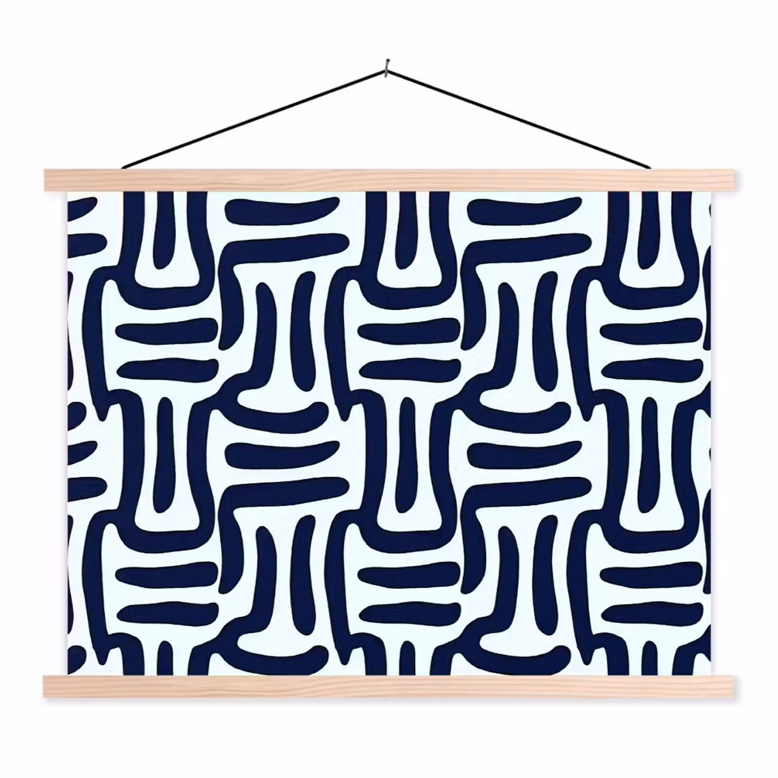 Schoolplaat - Abstract - Modern - Blauw — 1