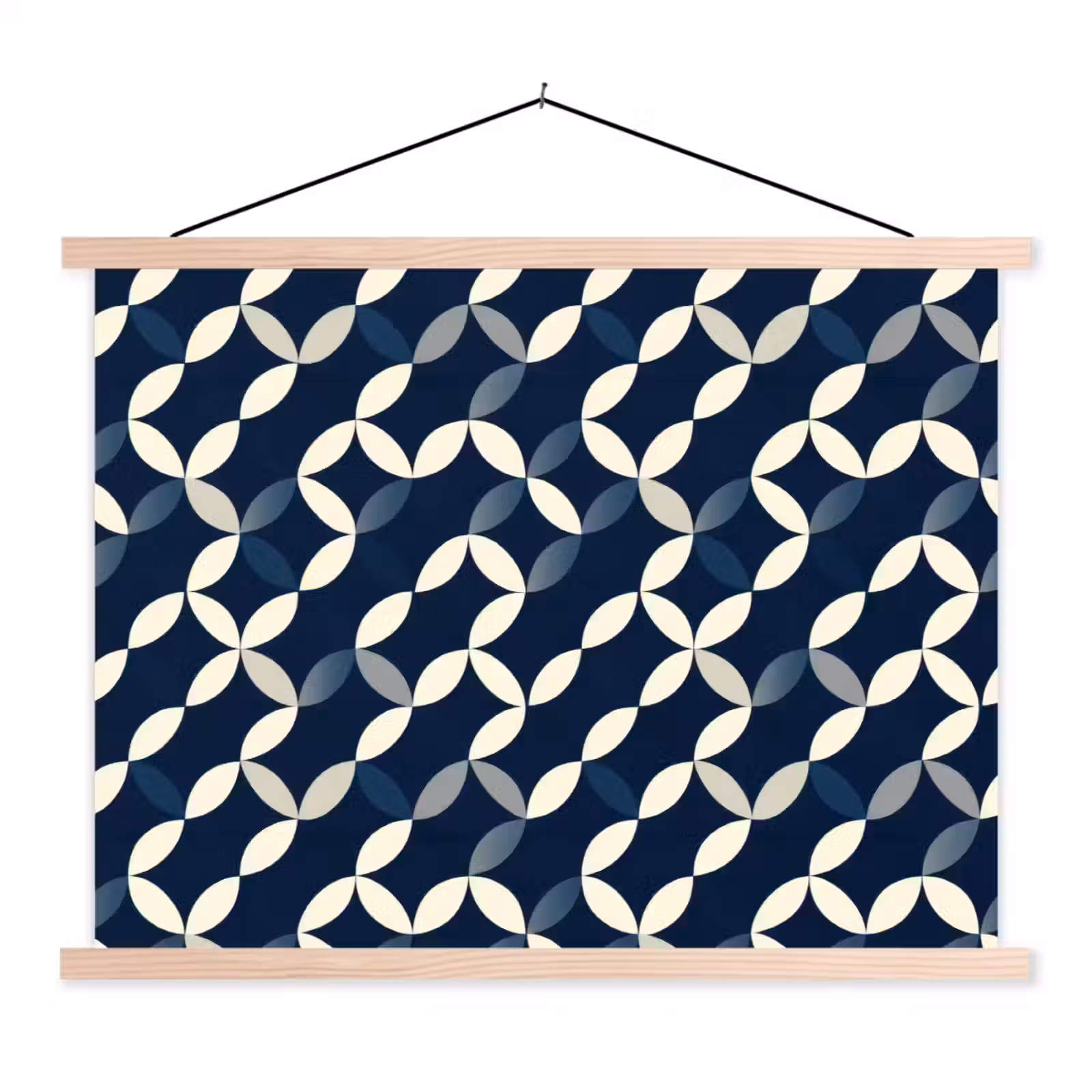 Schoolplaat - Abstract - Patroon - Blauw — 1