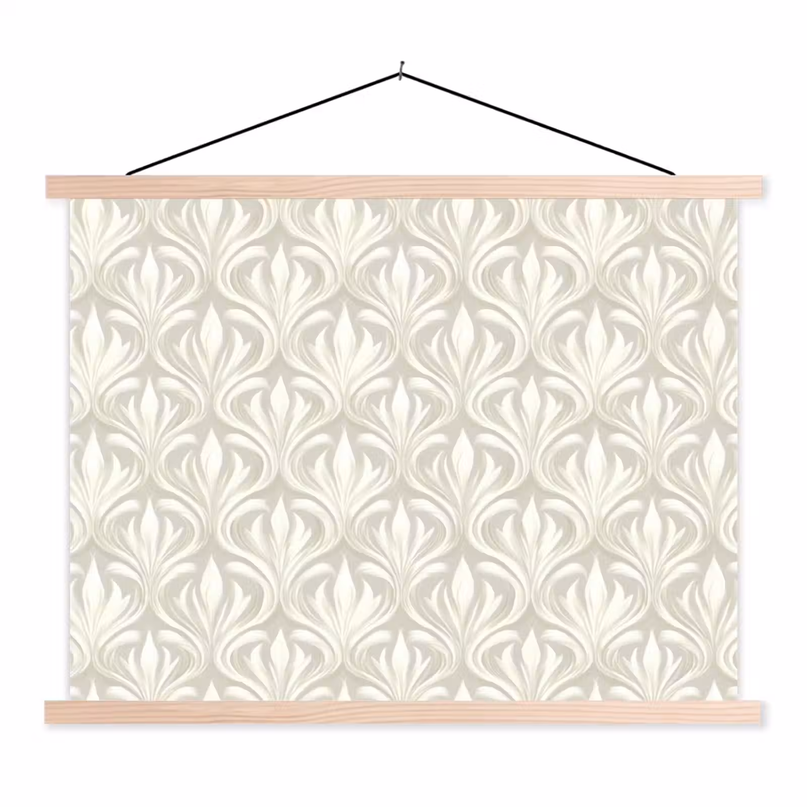 Schoolplaat - Barok - Patroon - Beige — 1