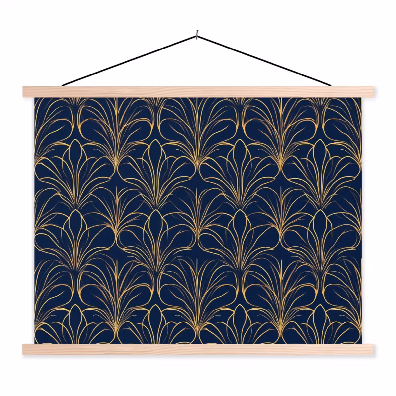 Schoolplaat - Deco - Waaier - Blauw — 1