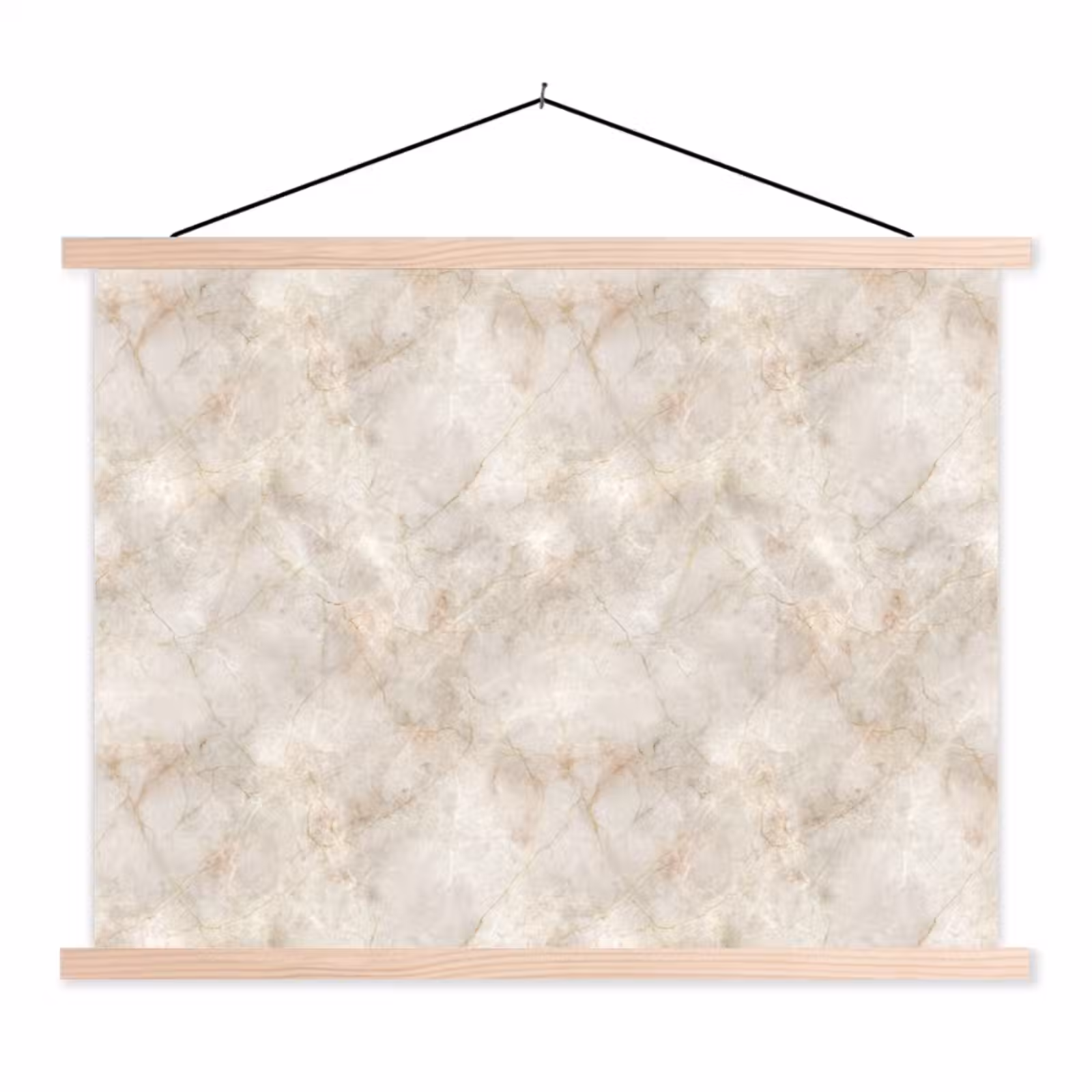Schoolplaat - Lichtbeige - Goudbruine Nerven - Marmer — 1