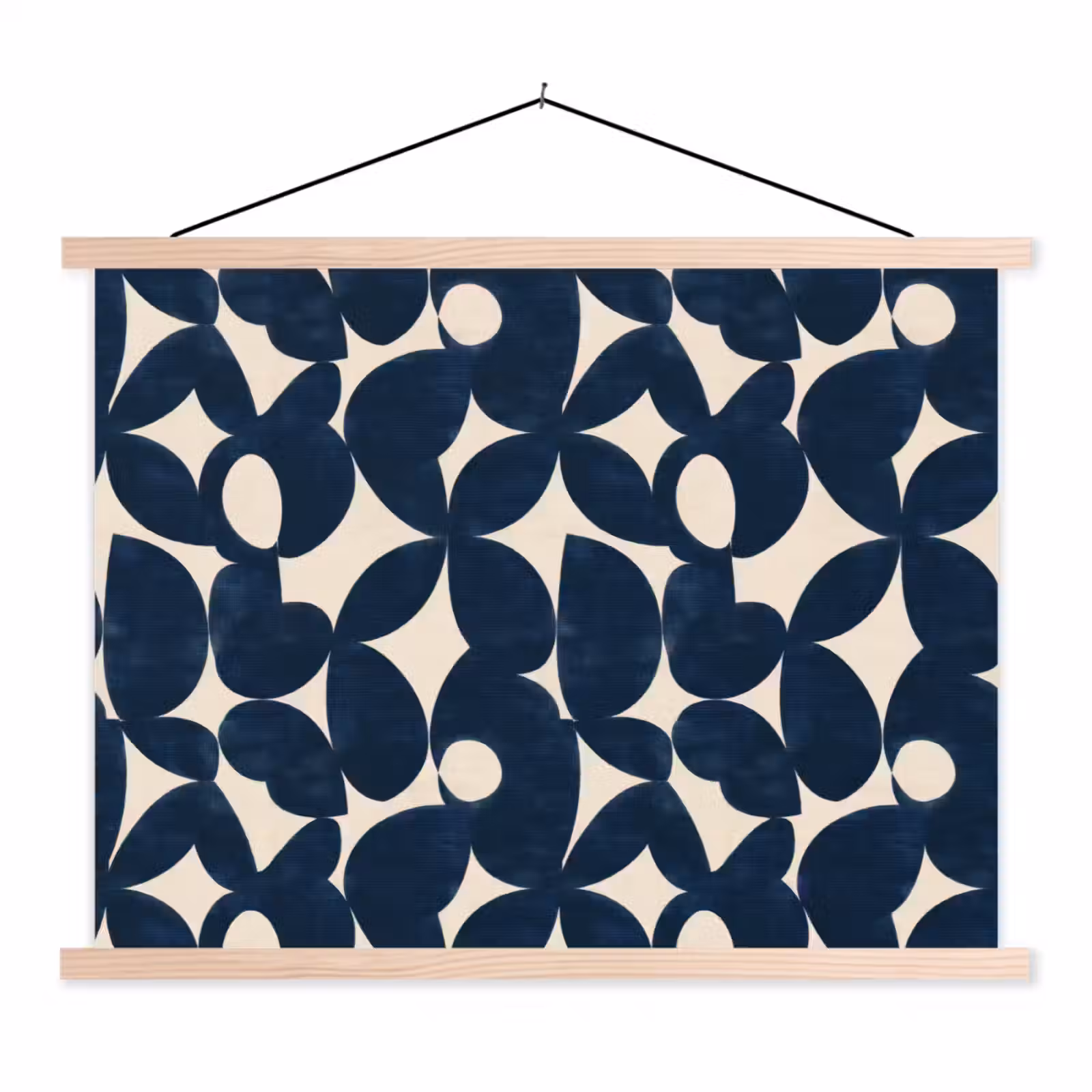 Schoolplaat - Modern - Geometrisch - Blauw — 1