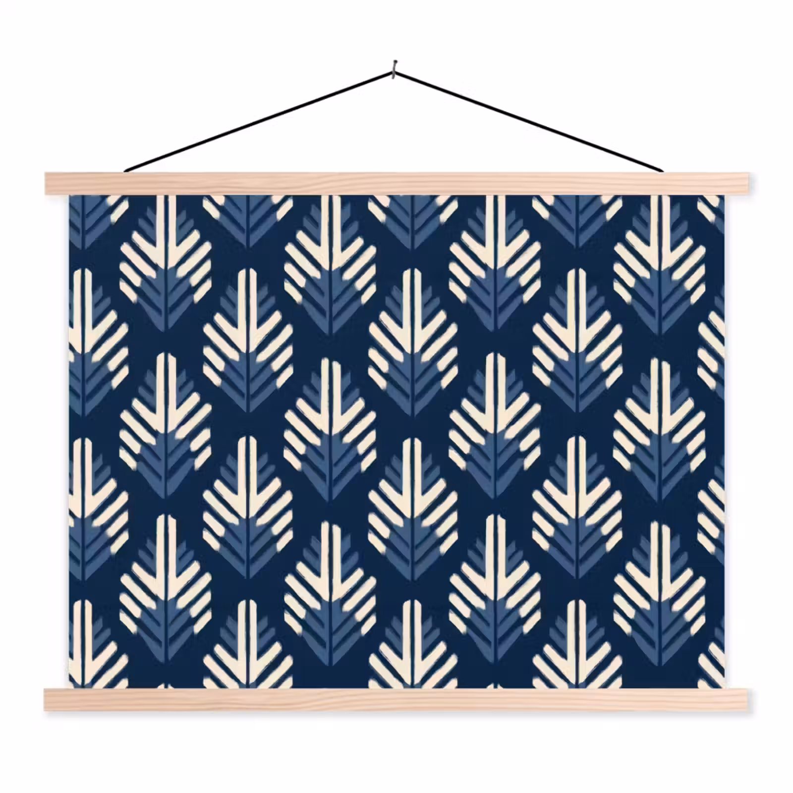 Schoolplaat - Modern - Patroon - Blauw — 1