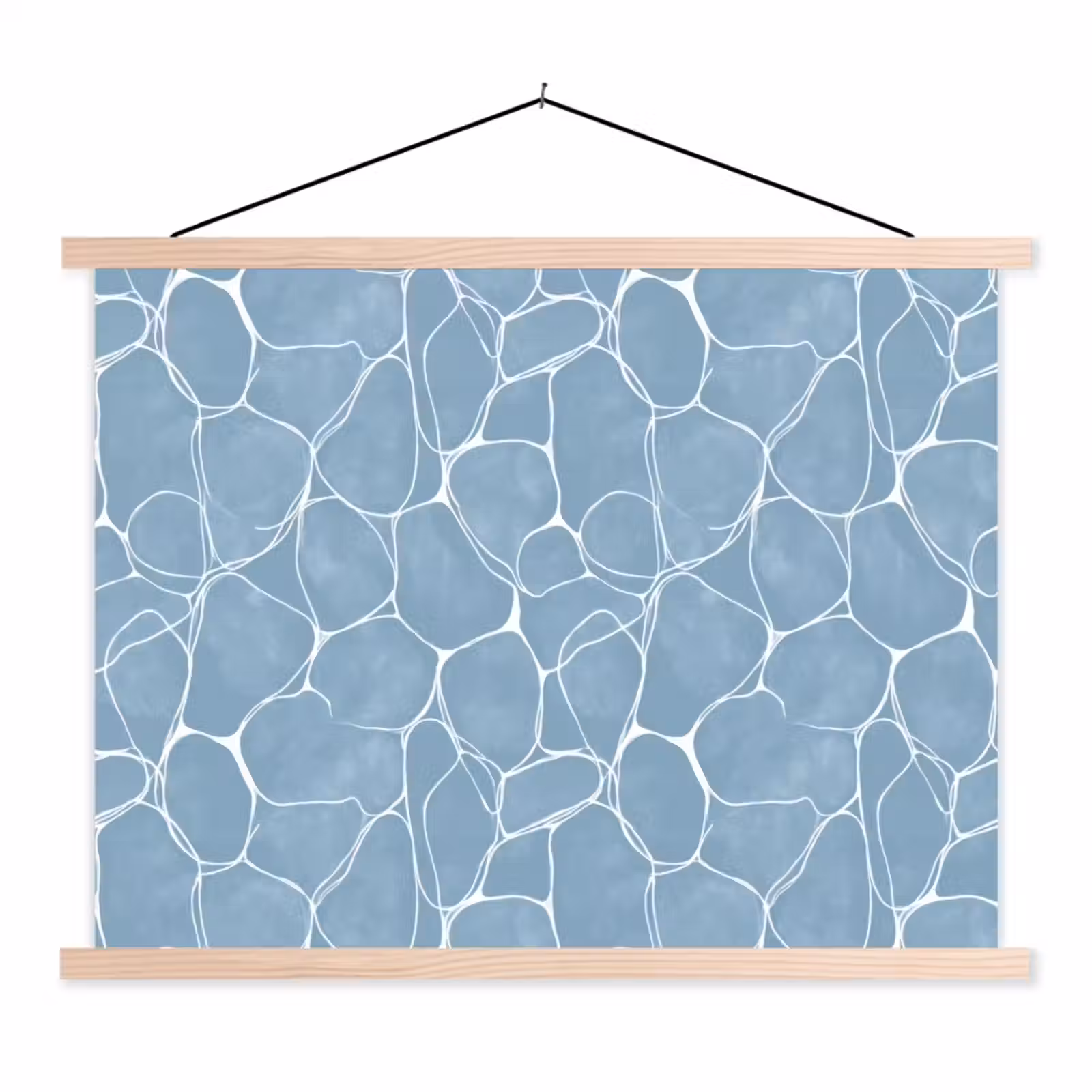 Schoolplaat - Organisch - Patroon - Blauw — 1