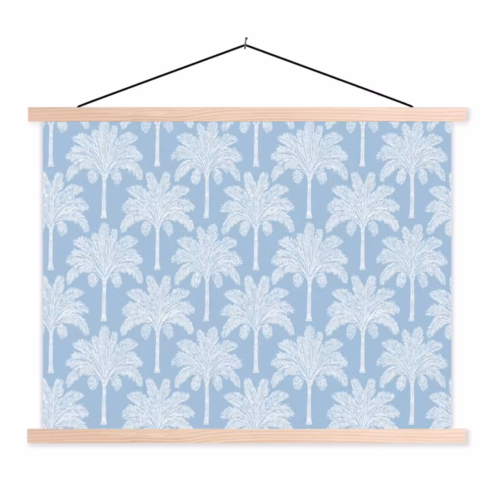 Schoolplaat - Palmboom - Modern - Blauw — 1