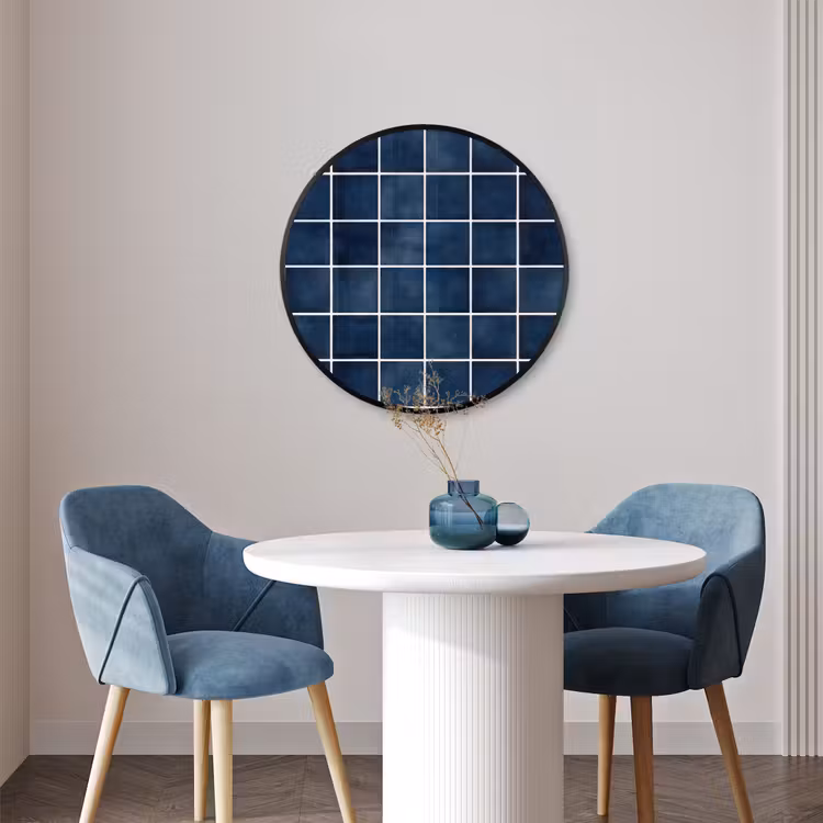 Ronde fotolijst - Tegel - Modern - Blauw — 3