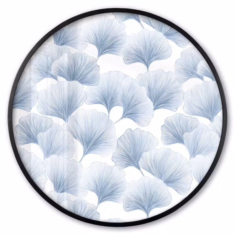 Ronde fotolijst - Waaier - Modern - Blauw — 1
