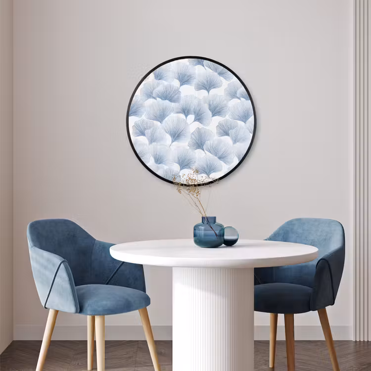 Ronde fotolijst - Waaier - Modern - Blauw — 3