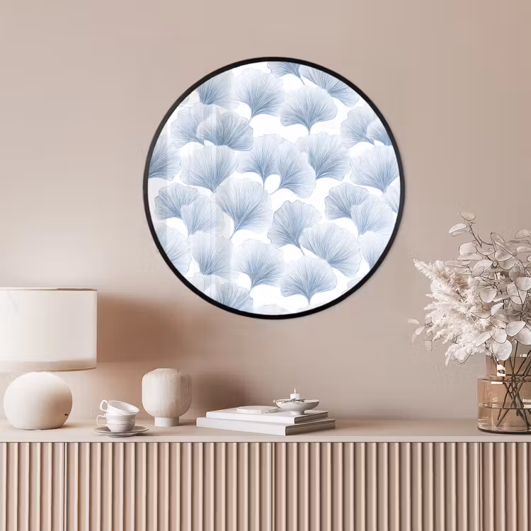 Ronde fotolijst - Waaier - Modern - Blauw — 4