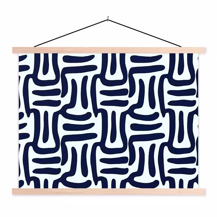 Schoolplaat - Abstract - Modern - Blauw — 1