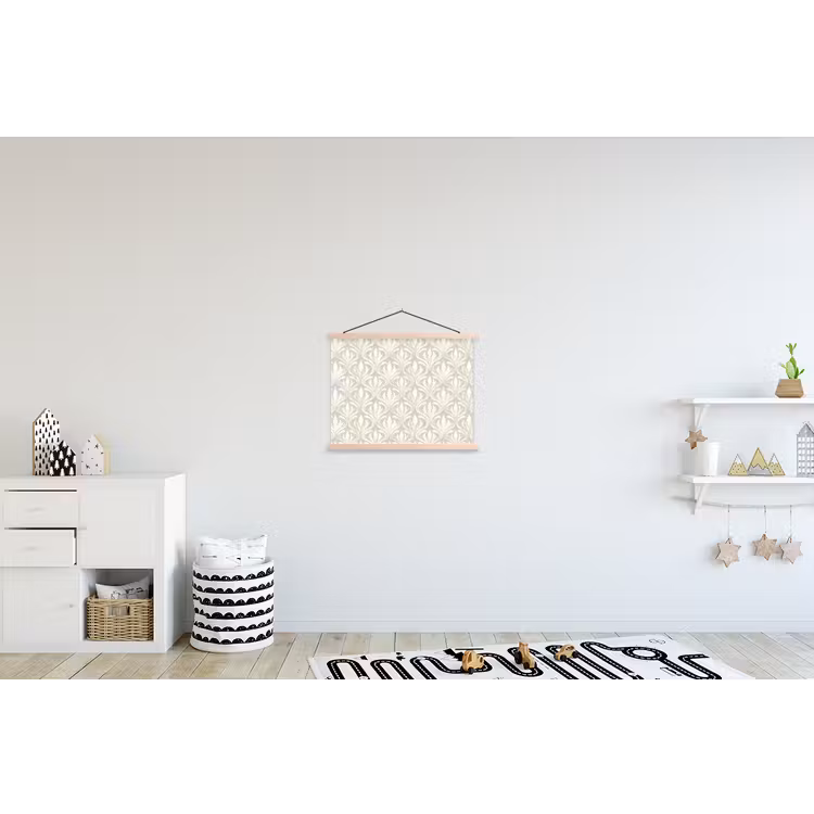 Schoolplaat - Barok - Patroon - Beige — 3
