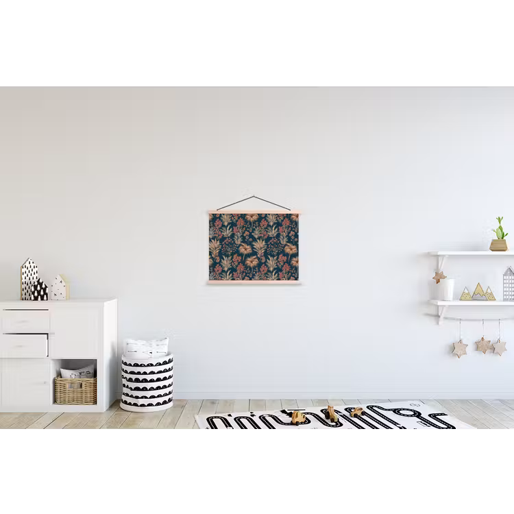Schoolplaat - Botanisch - Patroon - Blauw — 3