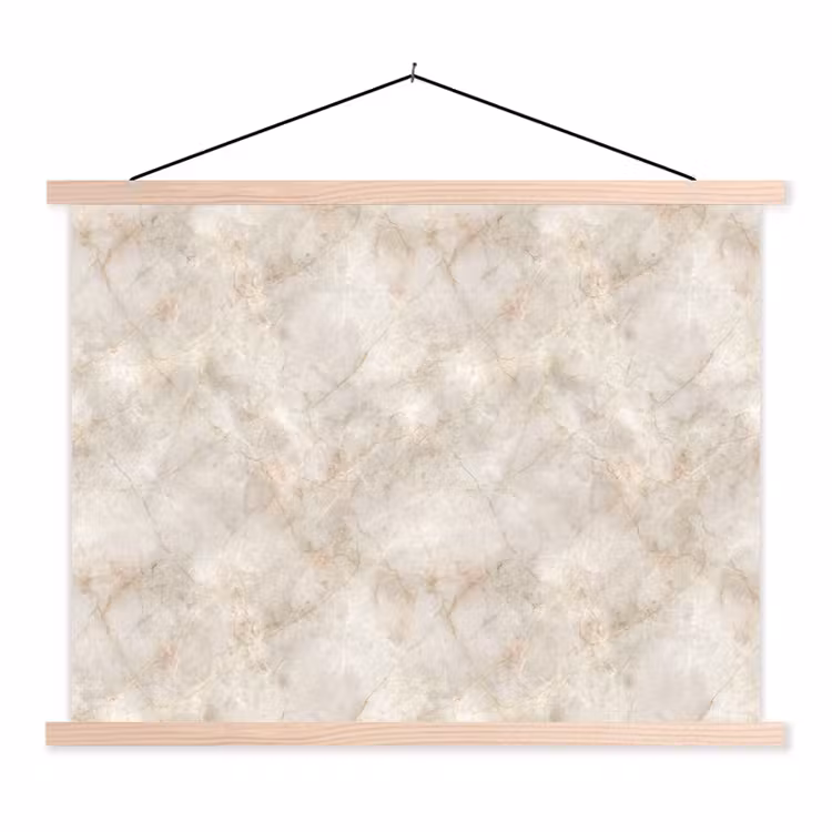 Schoolplaat - Lichtbeige - Goudbruine Nerven - Marmer — 1