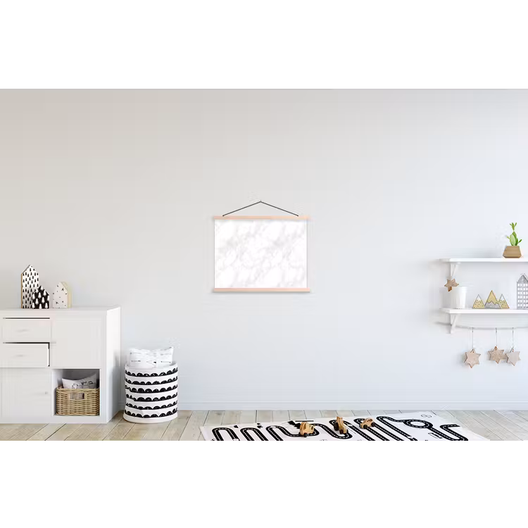 Schoolplaat - Minimalistisch - Wit - Grijze aders — 3