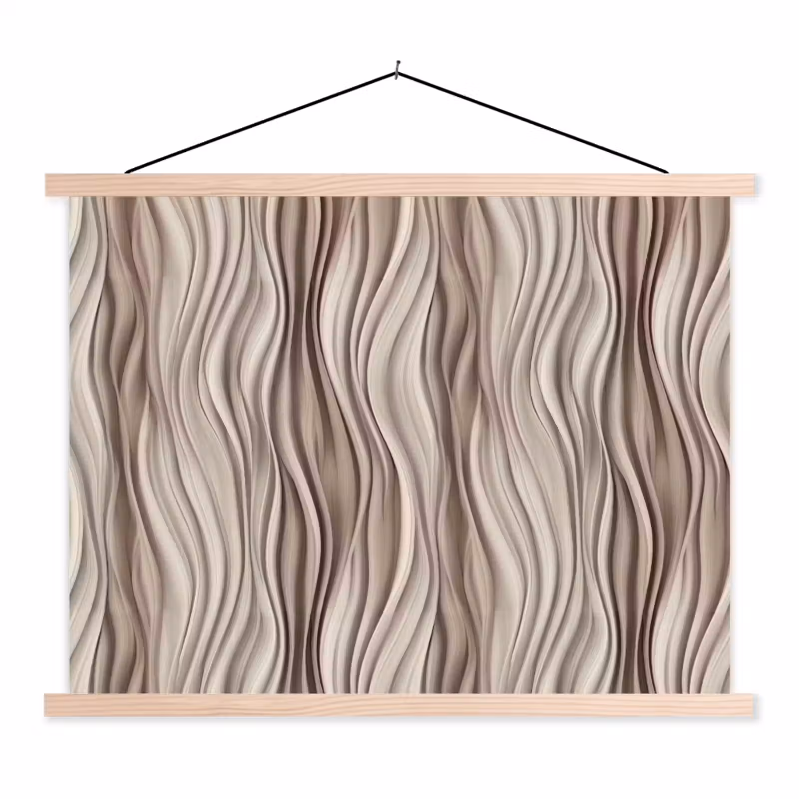 Schoolplaat - Golven - 3D - Crème — 1