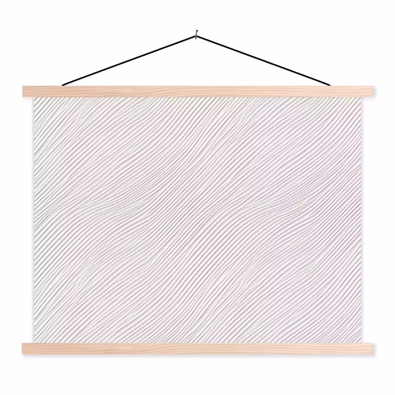 Schoolplaat - Golven - Ribbels - Wit — 1