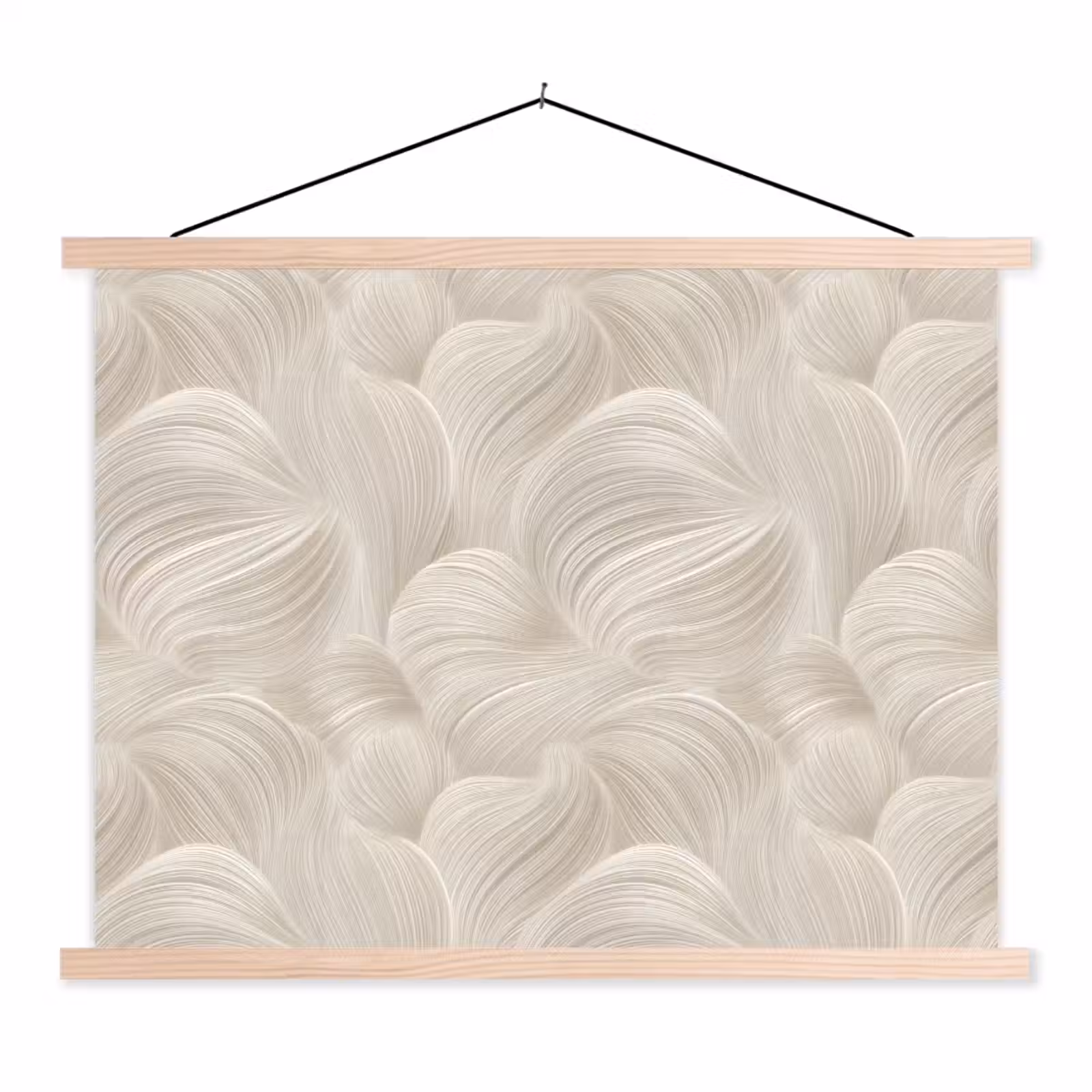 Schoolplaat - Lijnen - Waaier - Beige — 1