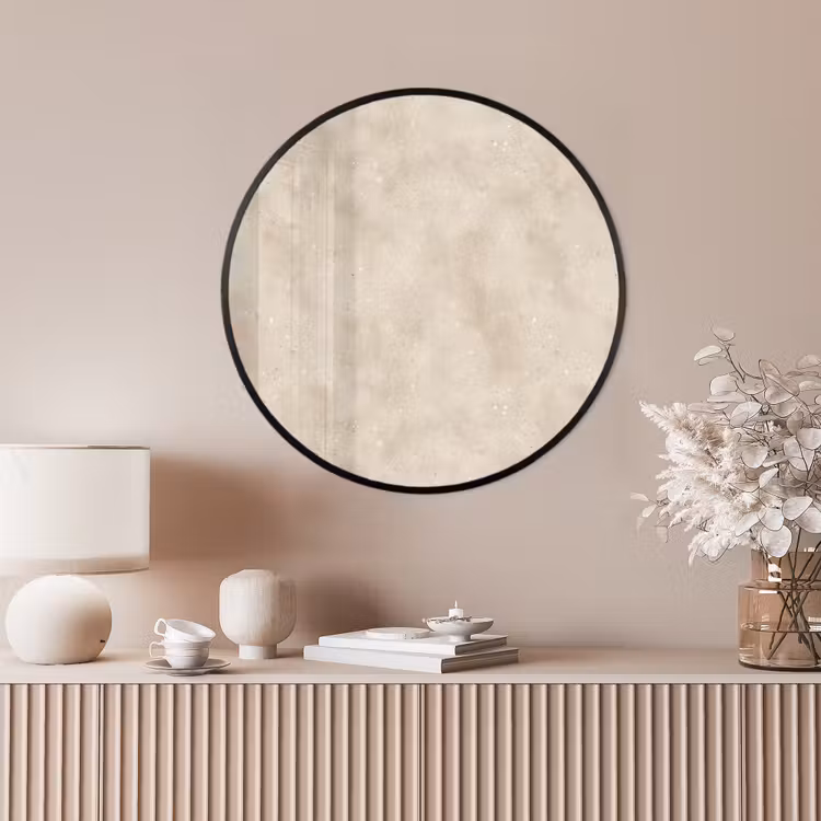 Ronde fotolijst - Structuur - Spikkels - Beige — 4