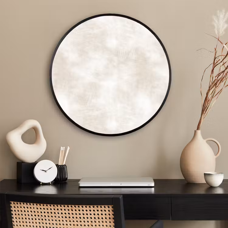 Ronde fotolijst - Subtiel - Structuur - Beige — 2