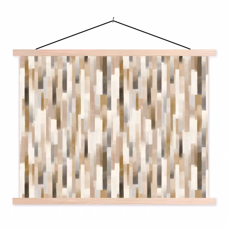Schoolplaat - Abstract - Patroon - Kwaststreken — 1