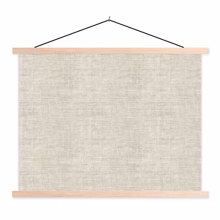 Schoolplaat - Linnen - Textuur - Beige — 1