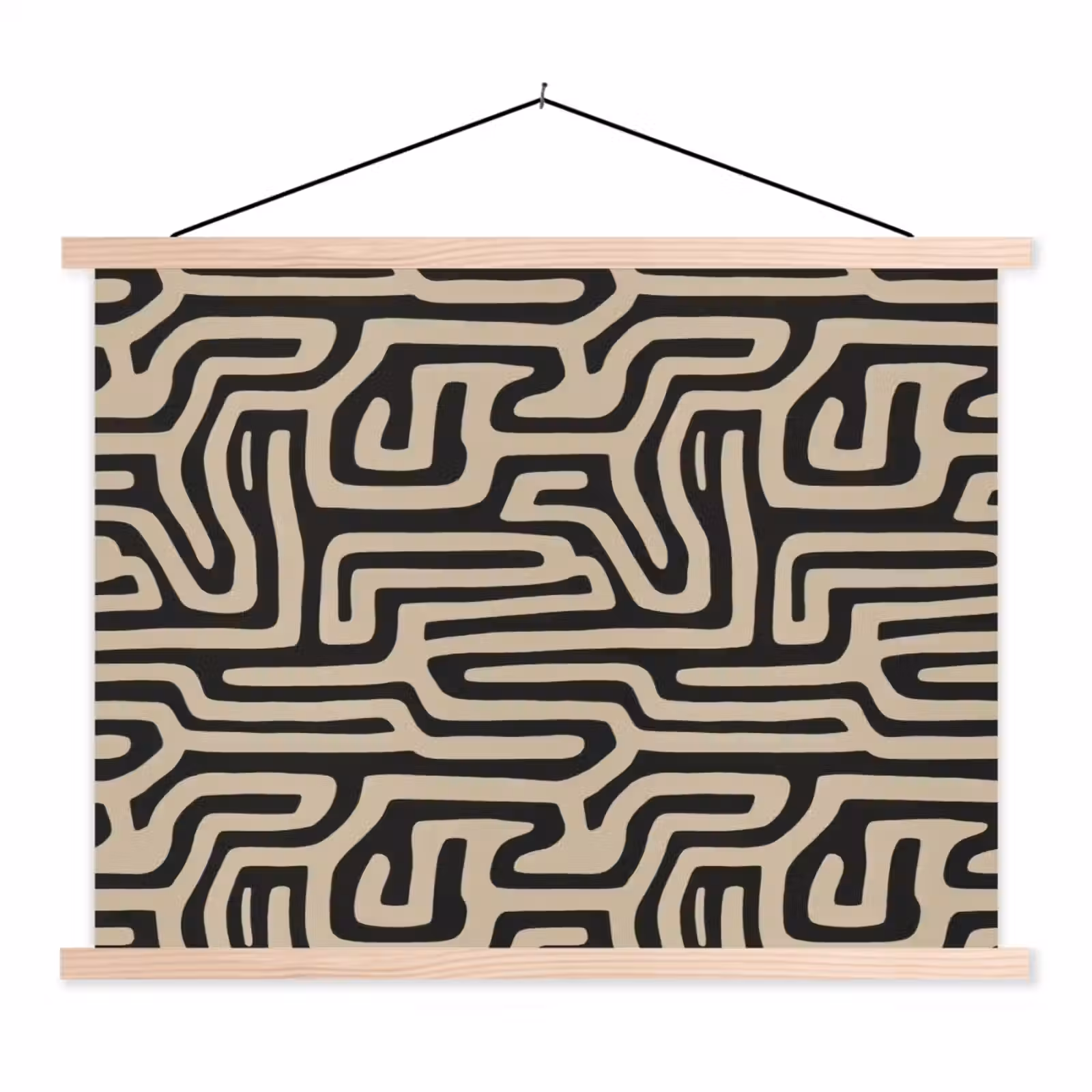 Schoolplaat - Grafisch - Lijnen - Zwart — 1