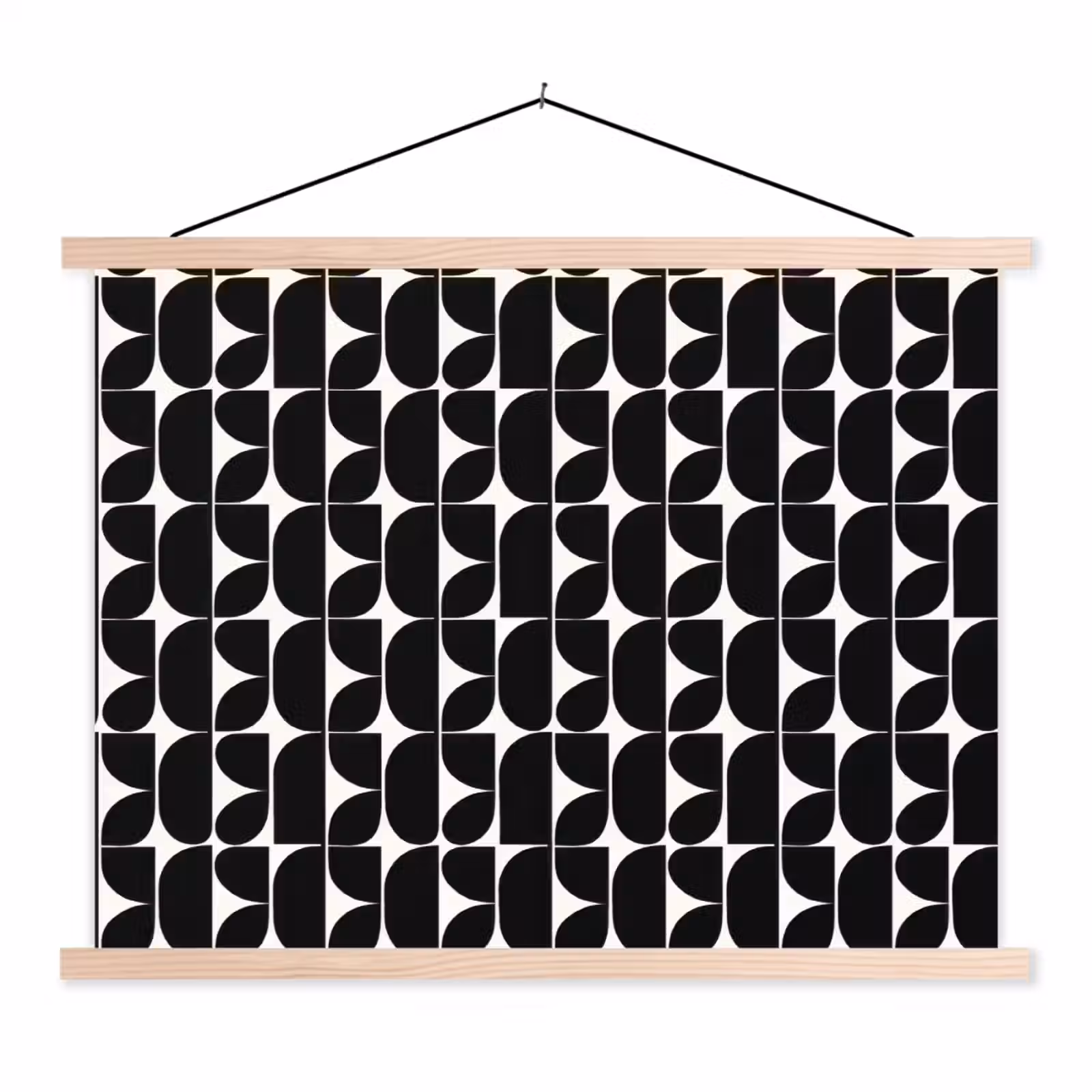 Schoolplaat - Modern - Geometrisch - Zwart — 1