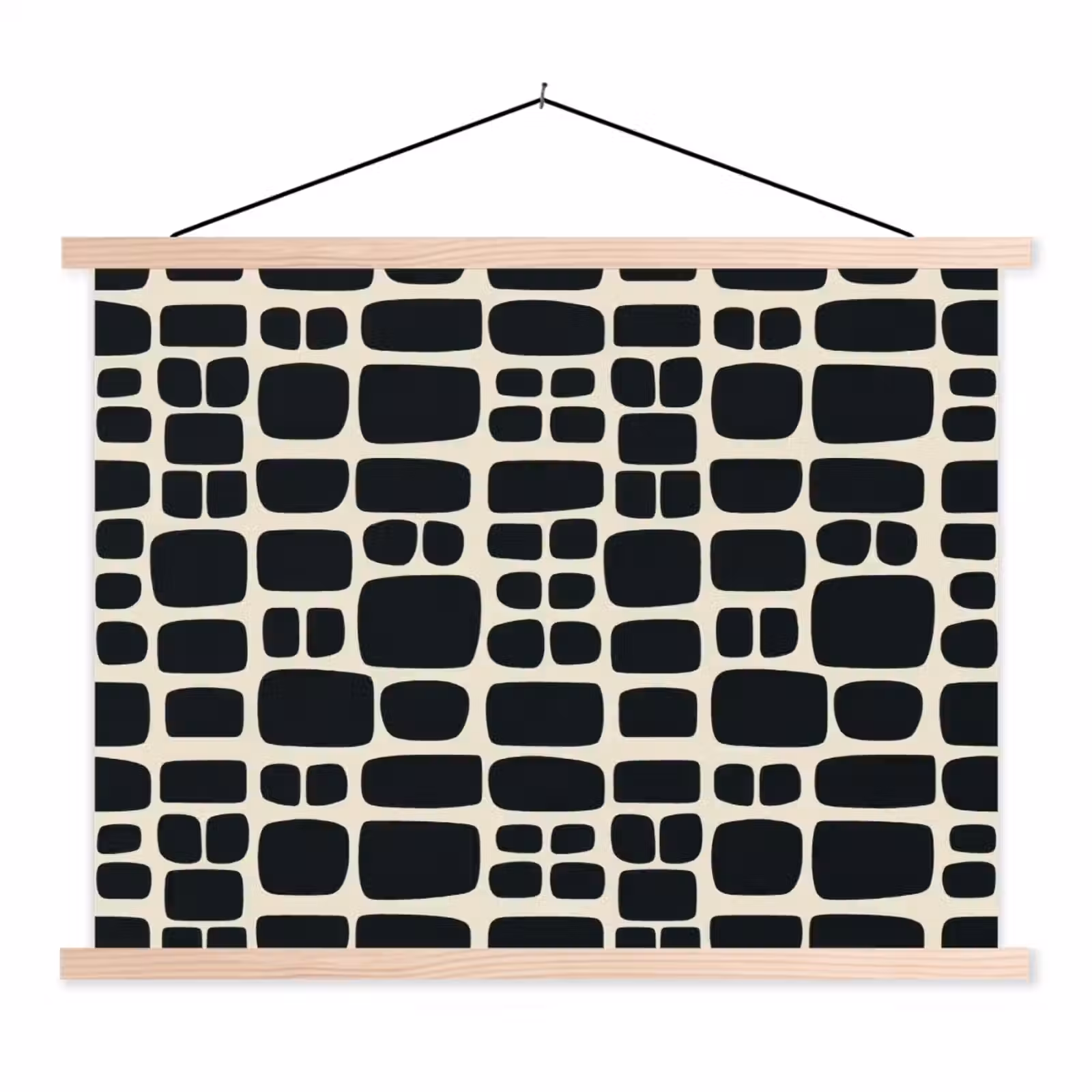 Schoolplaat - Modern - Organisch - Zwart — 1