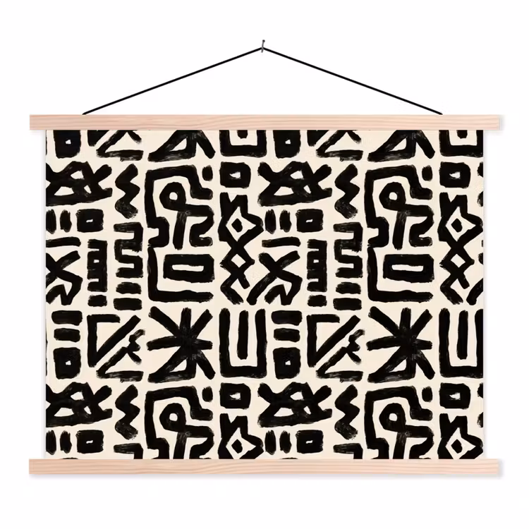 Schoolplaat - Geometrisch - Figuren - Zwart — 1