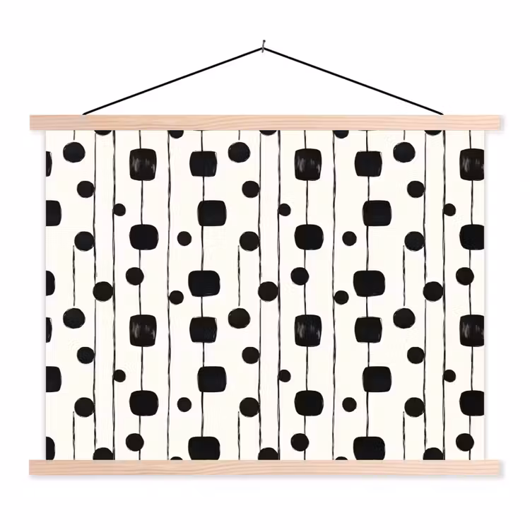 Schoolplaat - Grafisch - Modern - Zwart — 1