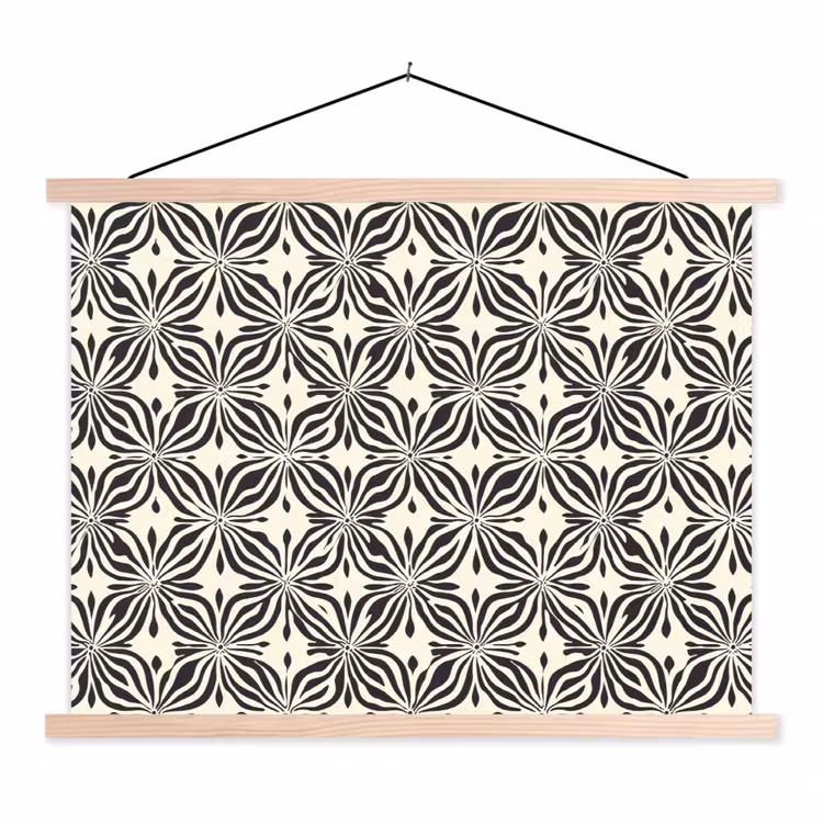 Schoolplaat - Grafisch - Patroon - Zwart — 1