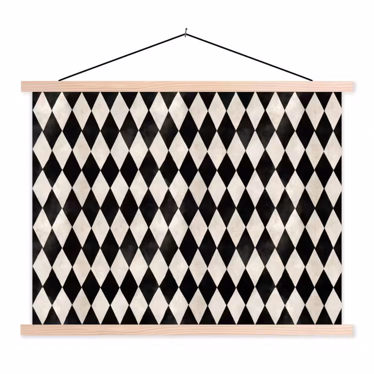 Schoolplaat - Klassiek - Patroon - Zwart — 1