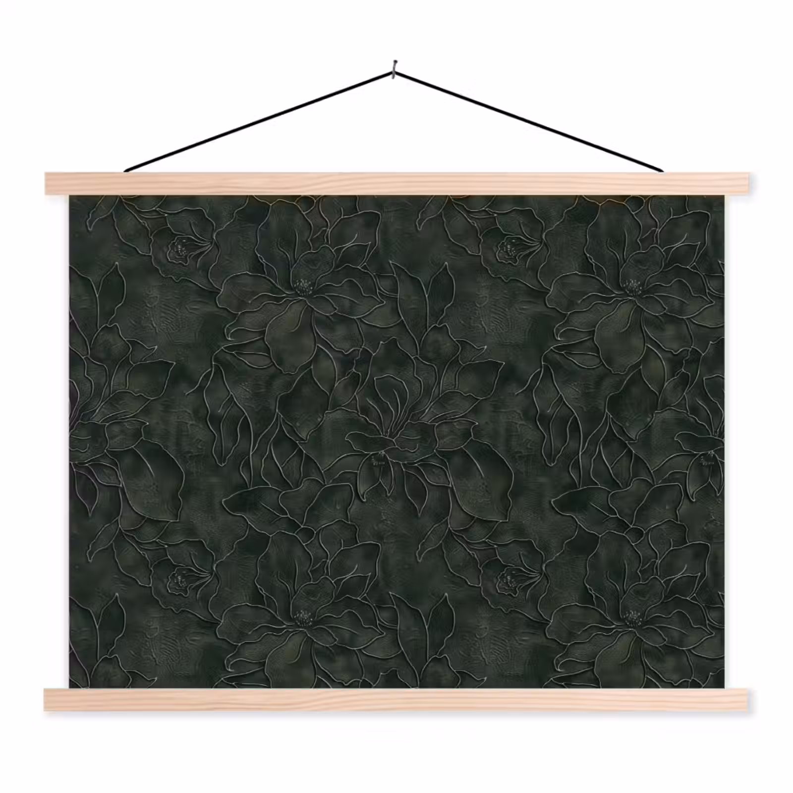 Schoolplaat - Bloemen - Lijnen - Groen — 1