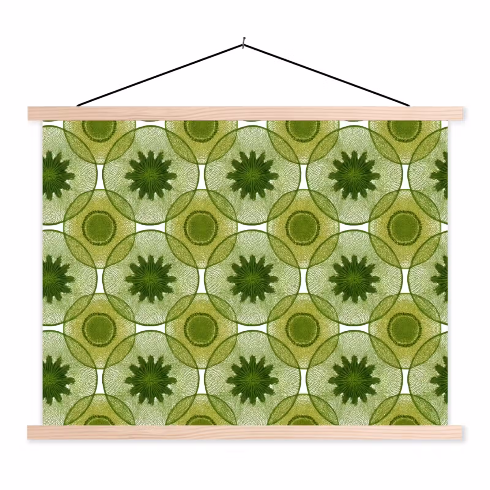 Schoolplaat - Cirkels - Patroon - Groen — 1
