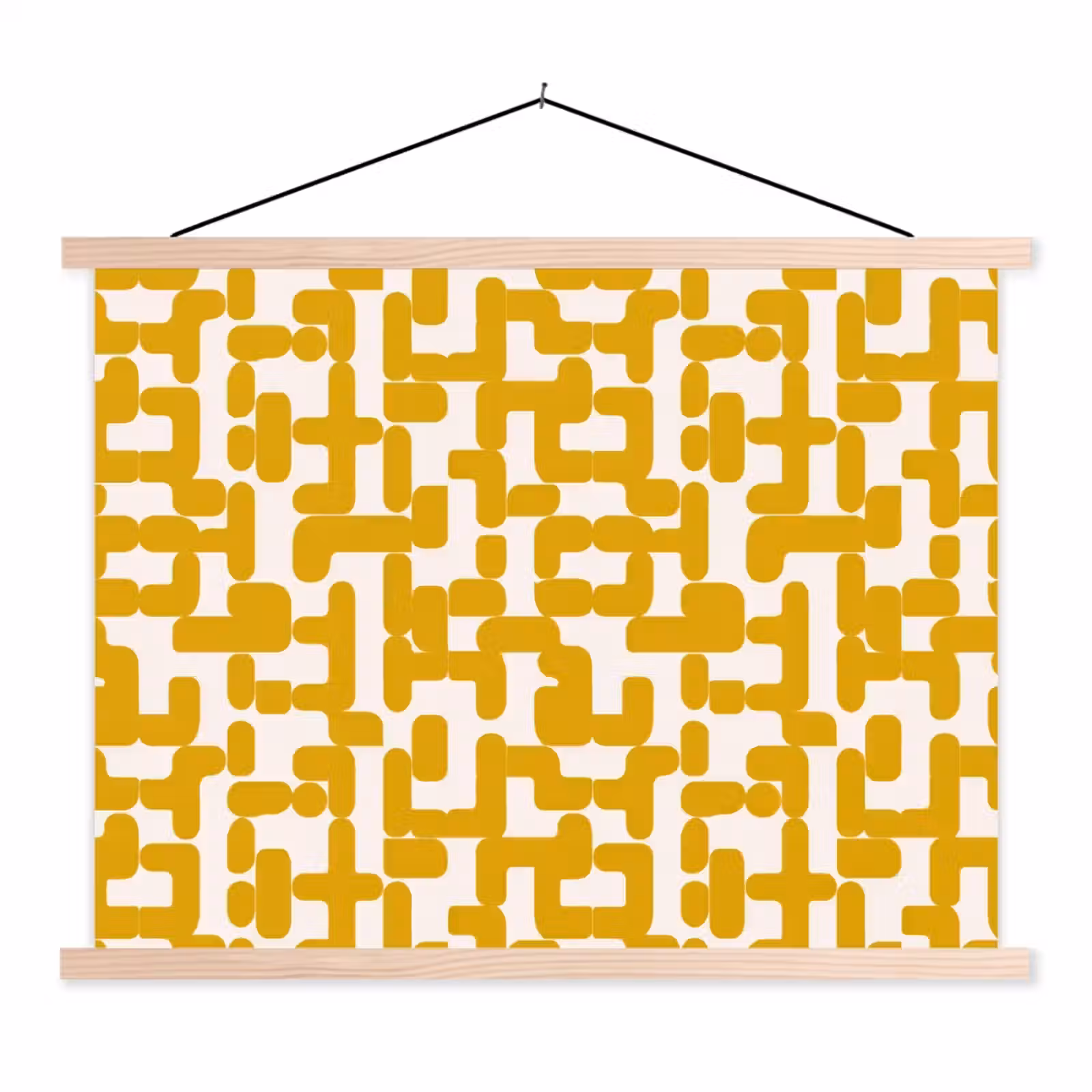 Schoolplaat - Geel - Beige - Patroon — 1