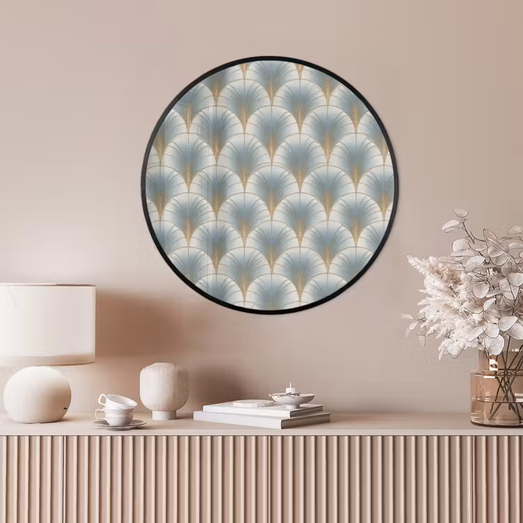 Ronde fotolijst - Waaier - Klassiek - Blauw — 4
