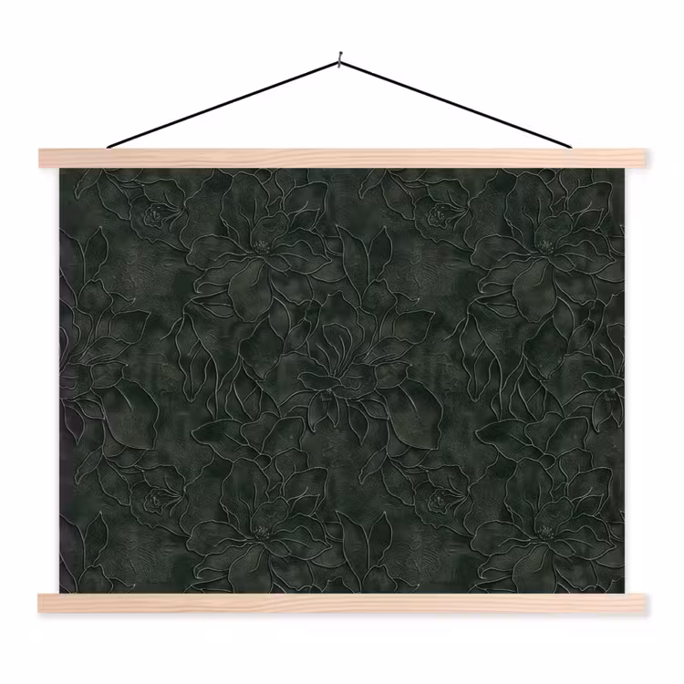 Schoolplaat - Bloemen - Lijnen - Groen — 1