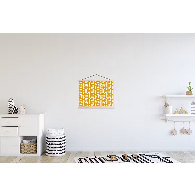 Schoolplaat - Geel - Beige - Patroon — 3