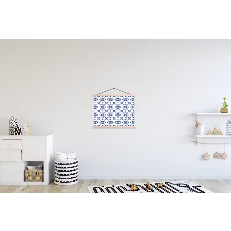 Schoolplaat - Modern - Patroon - Blauw - Roze — 3