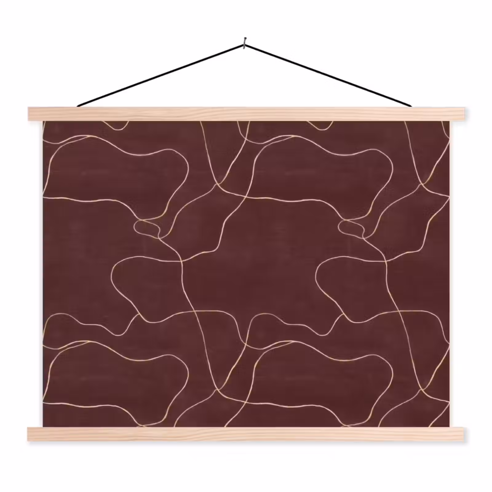 Schoolplaat - Abstract - Modern - Bruin — 1
