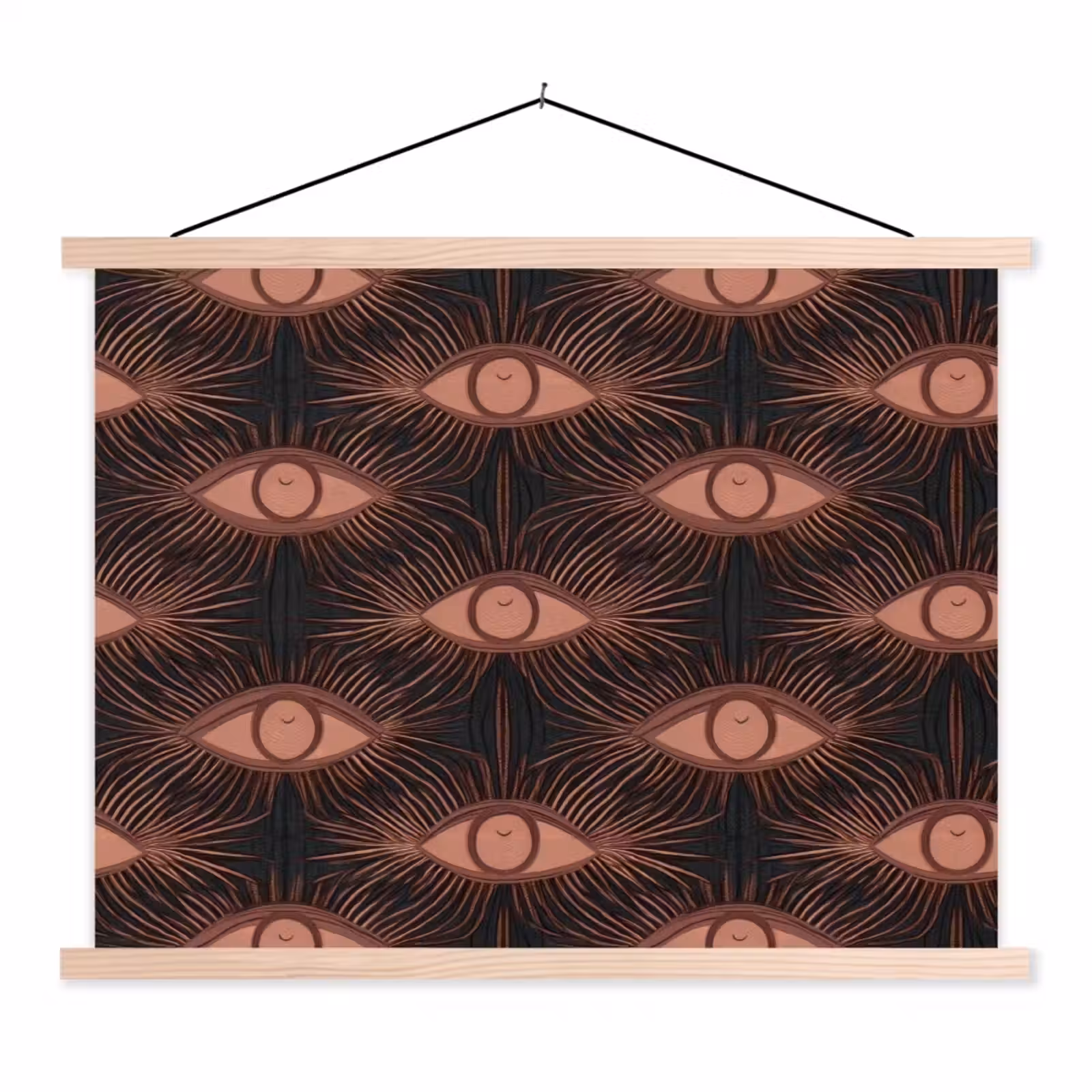 Schoolplaat - Boheems - Oog - Bruin — 1