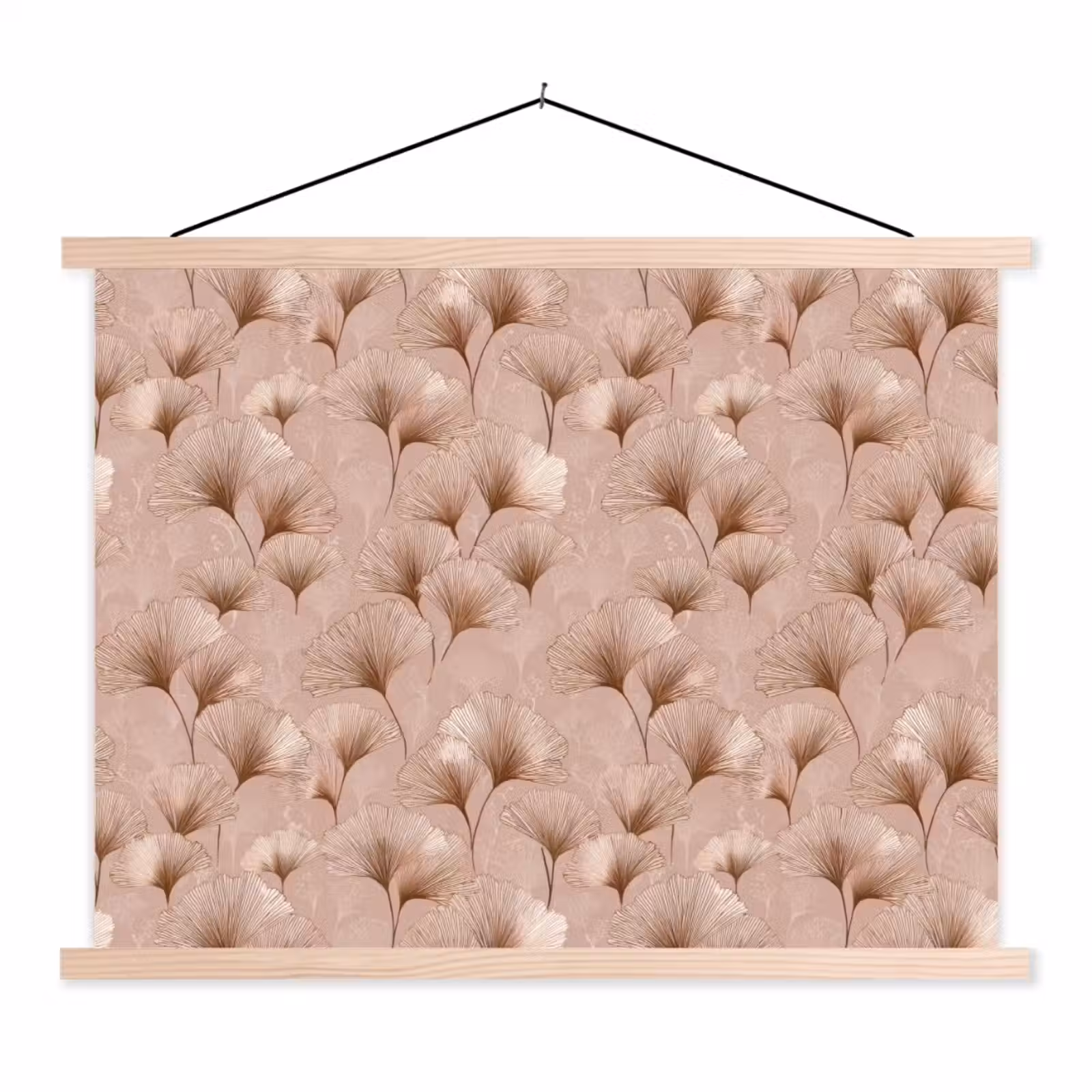Schoolplaat - Ginkgo - Patroon - Roze — 1