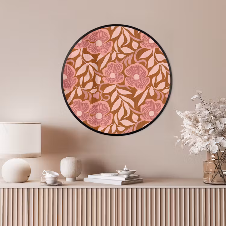 Ronde fotolijst - Sfeer - Bloemen - Roze — 4