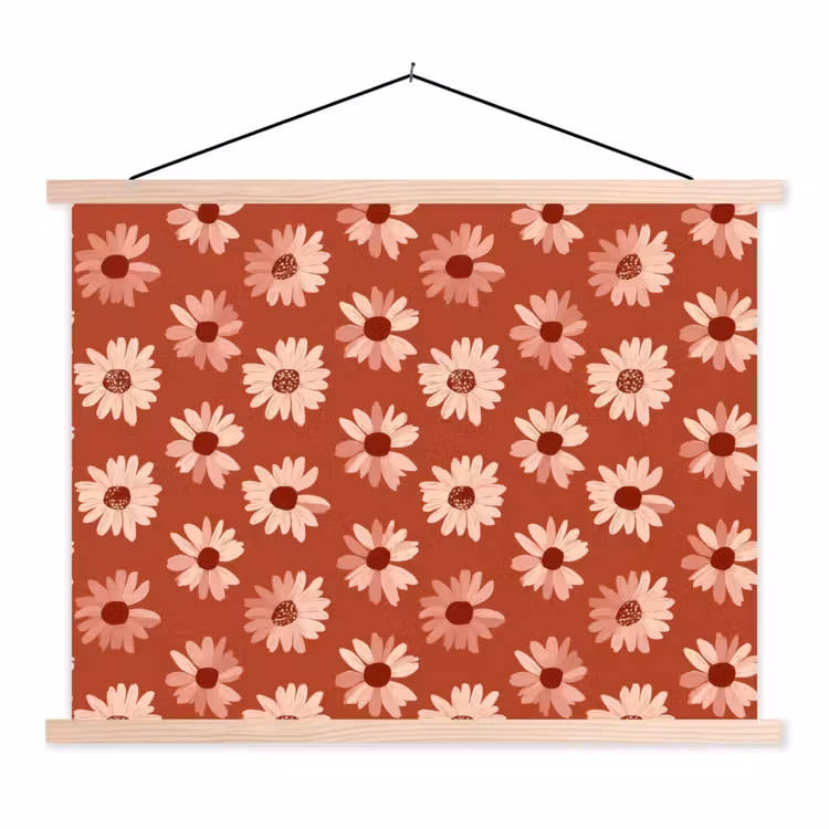 Schoolplaat - Madelief - Retro - Terracotta — 1