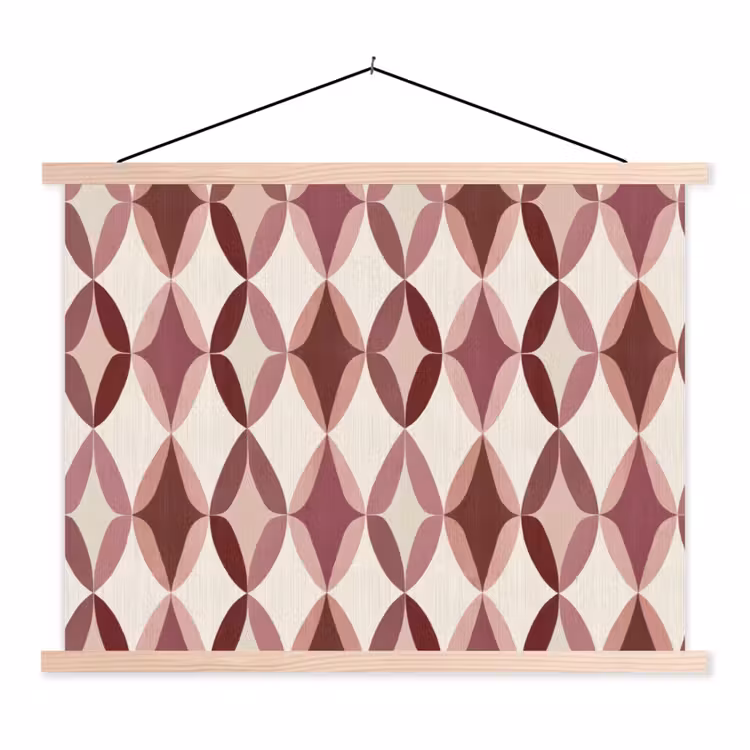 Schoolplaat - Ovaal - Textuur - Roze — 1