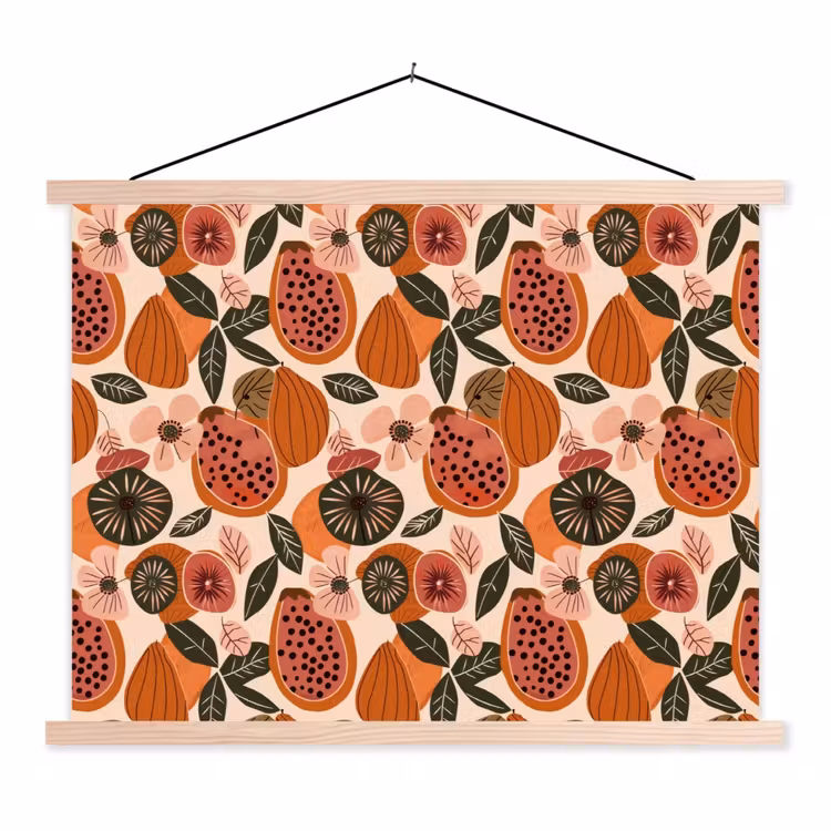 Schoolplaat - Papaja - Bloesem - Oranje — 1
