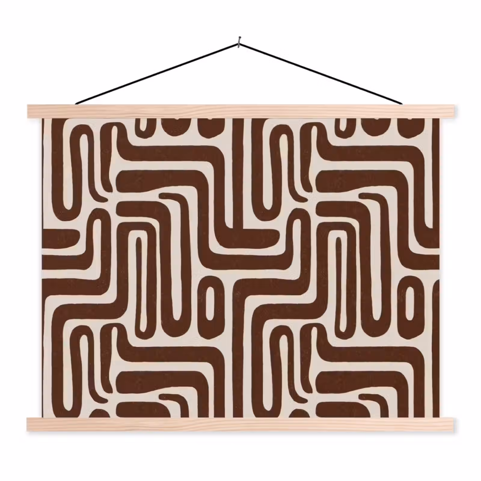 Schoolplaat - Abstract - Patroon - Bruin — 1