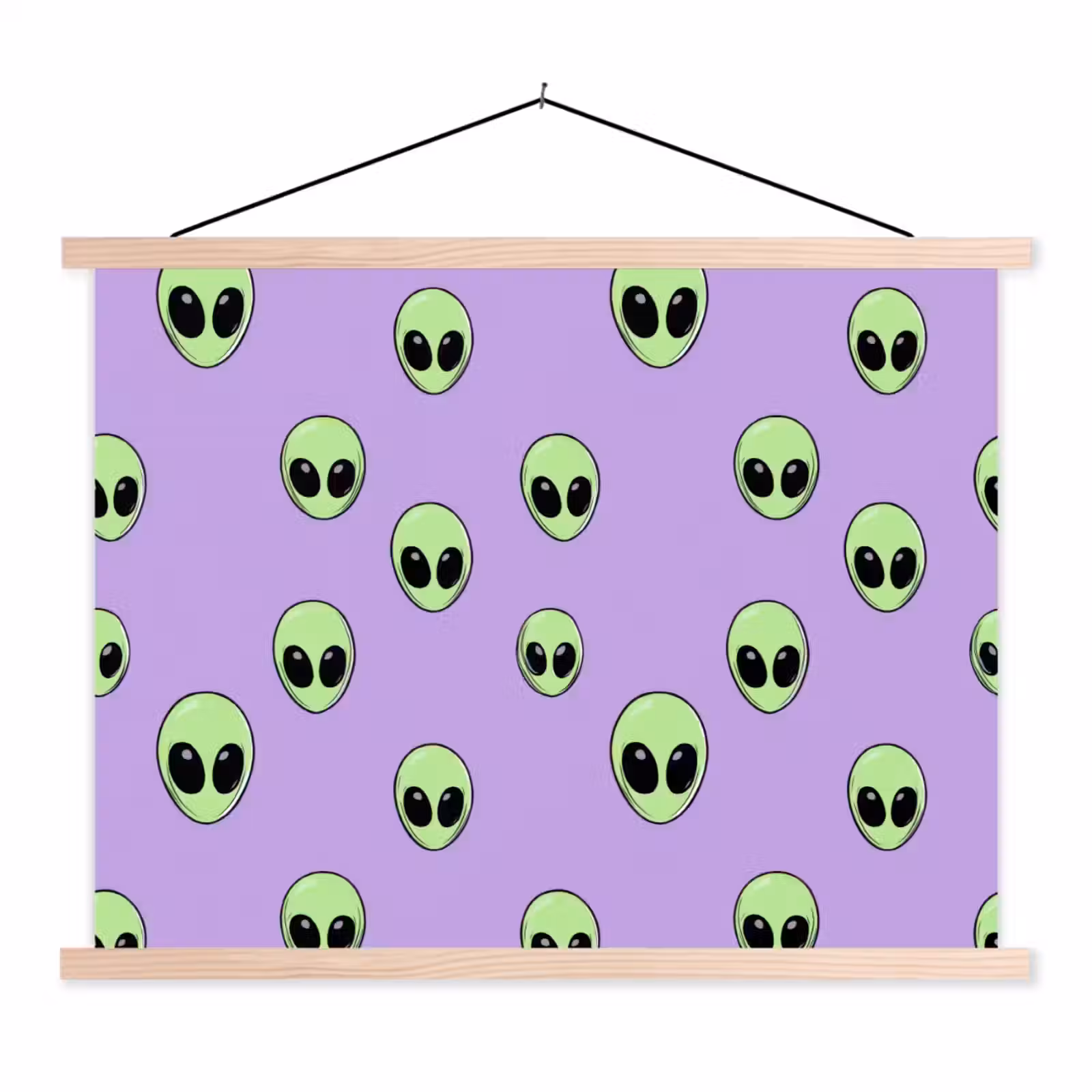 Schoolplaat - Alien - Retro - Lila — 1