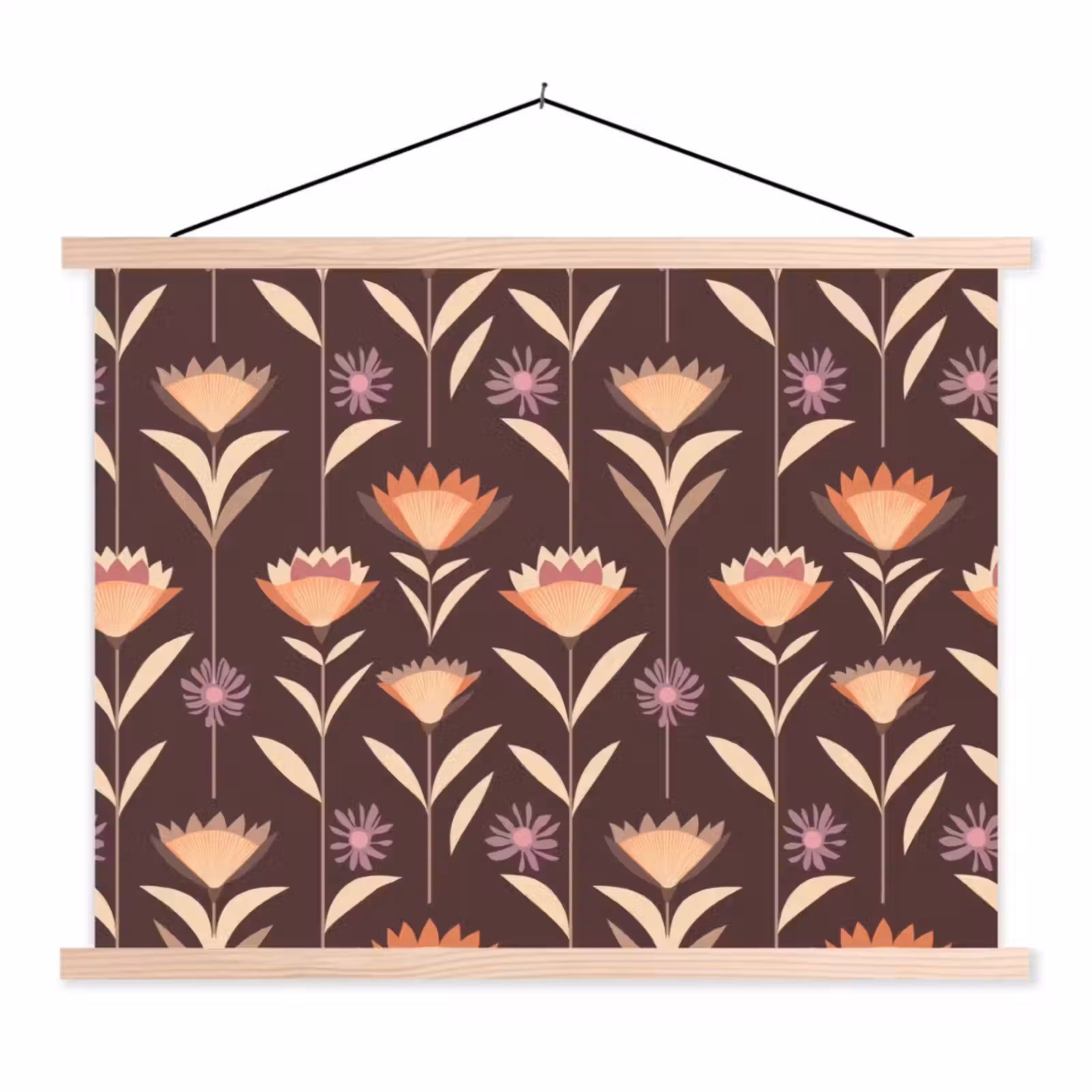 Schoolplaat - Elegant - Retro - Bruin — 1